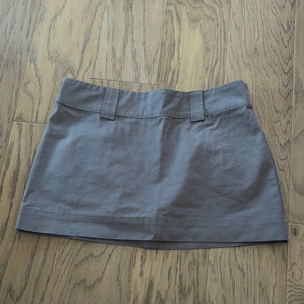 White Fox Boutique Gray Mini Skirt